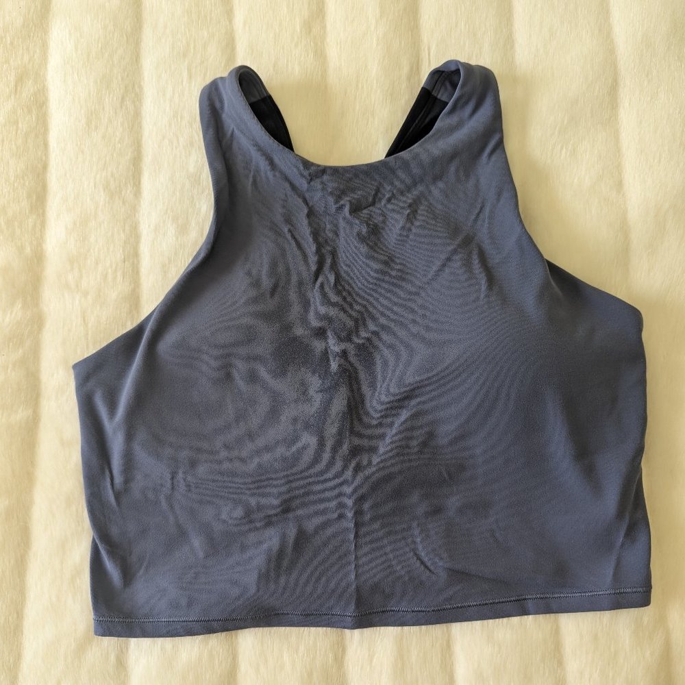ATHLETA POWERVITA CONSCIOUS CROP SPORTS BRA - SZ M - COLOR BLOCK